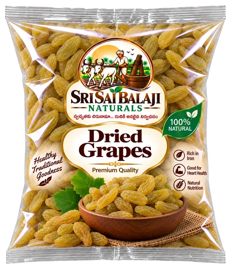 Natural dried grapes raisins pack in Vijayawada