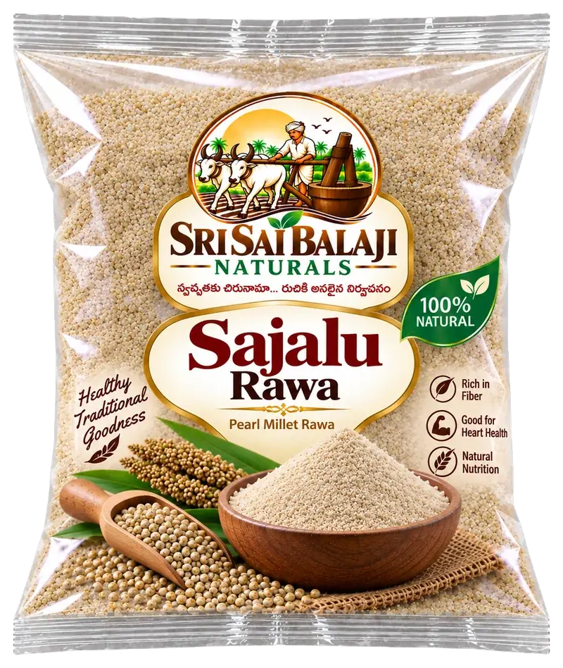 Sajalu rawa pearl millet rava packet in Vijayawada